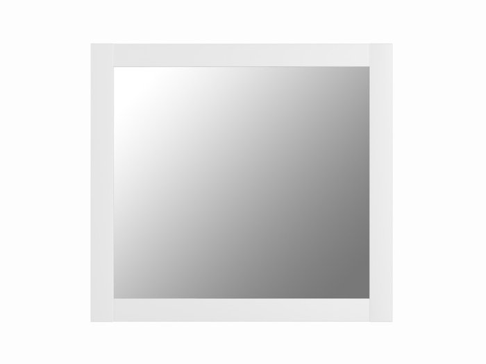 Зеркало квадратное настенное Сириус белого цвета - купить Настенные зеркала по цене 3699.0