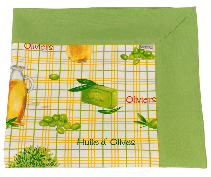 Скатерть с кантом  "olive" - купить Текстиль для кухни по цене 2390.0