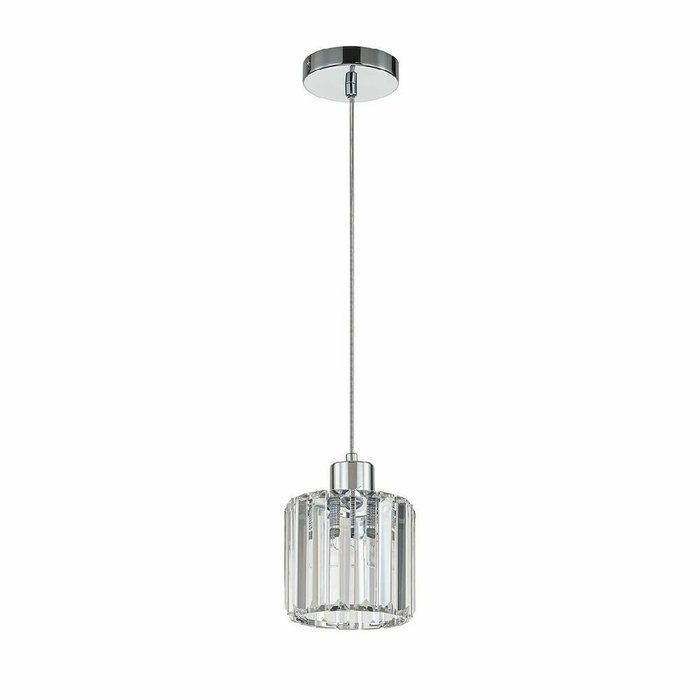 Подвесной светильник Adorn 10192/1S Chrome (стекло, цвет прозрачный) - купить Подвесные светильники по цене 4160.0 Подвесной светильник Adorn 10192/1S Chrome (стекло, цвет прозрачный) - купить Подвесные светильники по цене 4160.0