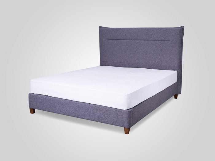 Кровать в обивке из ткани темно-серого цвета 160X200 - лучшие Кровати для спальни в INMYROOM