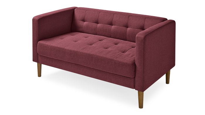 Диван Рио бордового цвета - лучшие Прямые диваны в INMYROOM