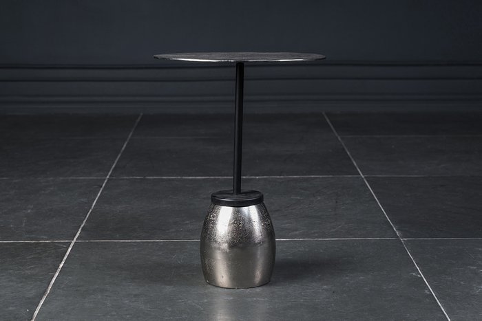 Столик кофейный металлический Неро цвета никеля - лучшие Кофейные столики в INMYROOM