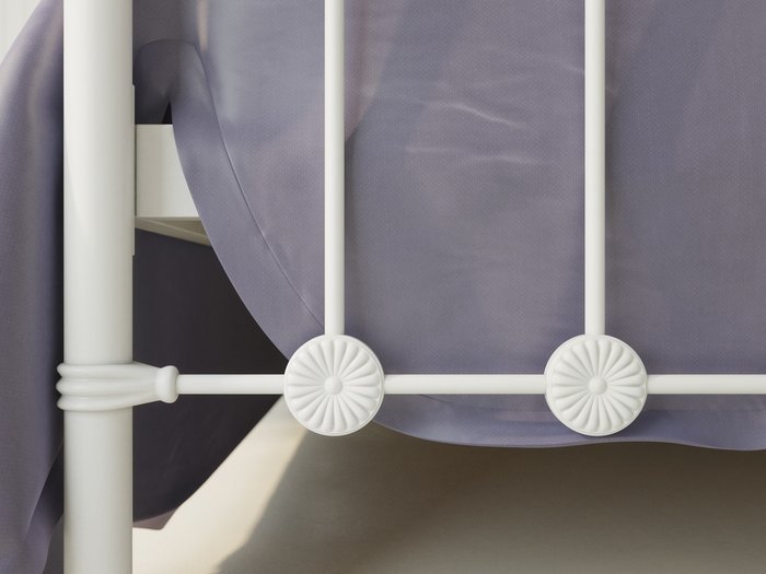 Кровать Капель 160х200 бело-глянцевого цвета - лучшие Кровати для спальни в INMYROOM