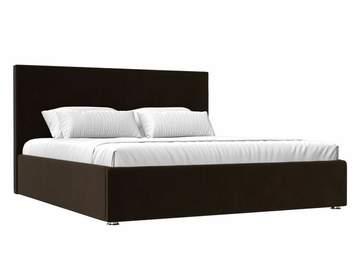 Кровать Кариба 160х200 темно-коричневого цвета с подъемным механизмом 