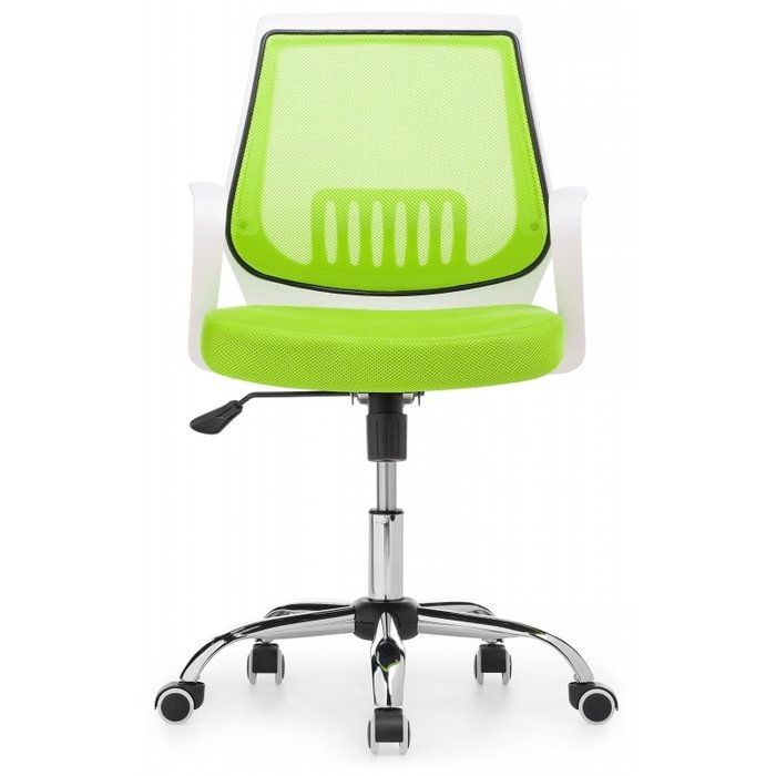 Компьютерное кресло Ergoplus бело-зеленого цвета - лучшие Офисные кресла в INMYROOM