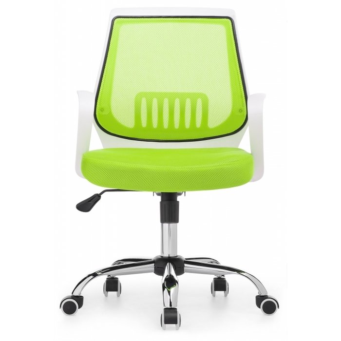 Компьютерное кресло Ergoplus бело-зеленого цвета - купить Офисные кресла по цене 7560.0