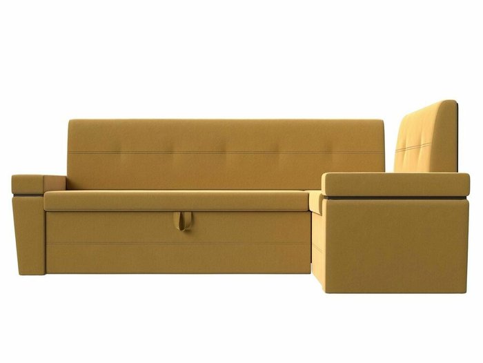 Угловой диван-кровать Деметра желтого цвета правый угол - купить Угловые диваны по цене 43999.0