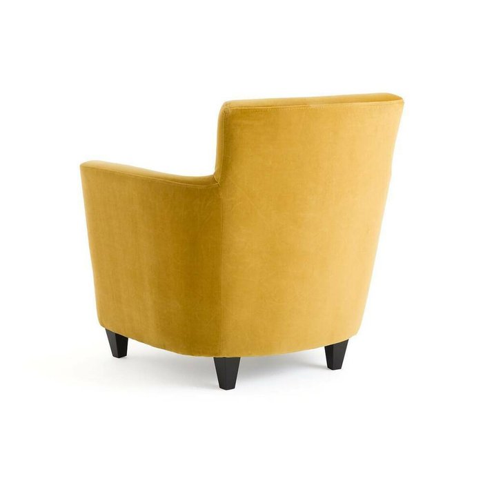 Кресло из велюра Mathesson желтого цвета - лучшие Интерьерные кресла в INMYROOM