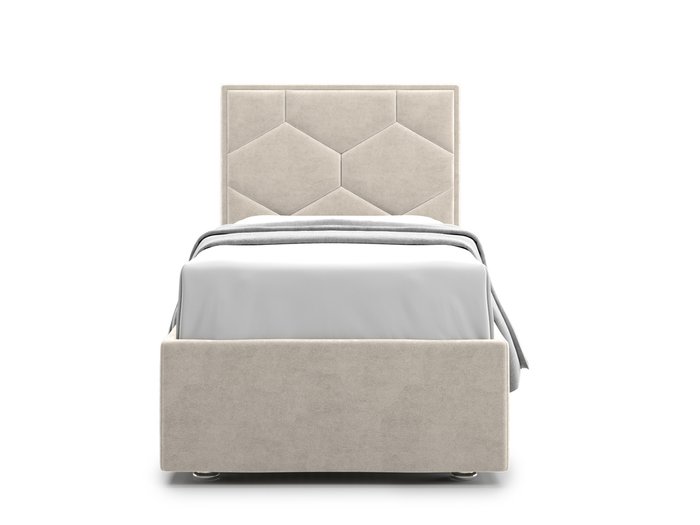 Кровать Premium Milana 4 90х200 бежевого цвета с подъемным механизмом - купить Кровати для спальни по цене 60700.0