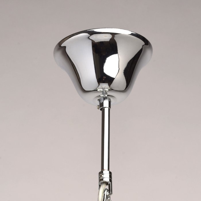 Подвесная люстра Онтарио с белыми абажурами  - купить Подвесные люстры по цене 19400.0