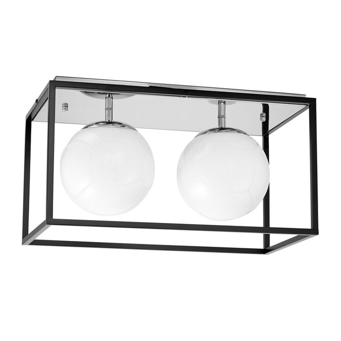Потолочный светильник Lumina Deco Maldini LDC 8060-2 CHR+BK - лучшие Потолочные светильники в INMYROOM