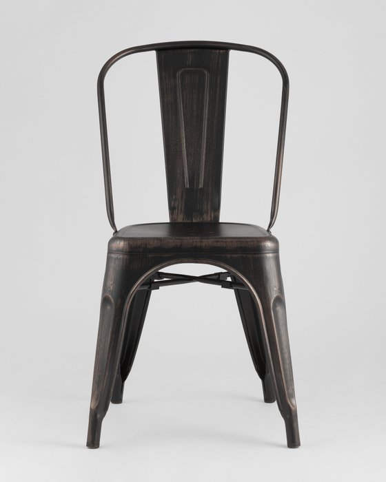 Стул Tolix черного цвета - купить Обеденные стулья по цене 3099.0