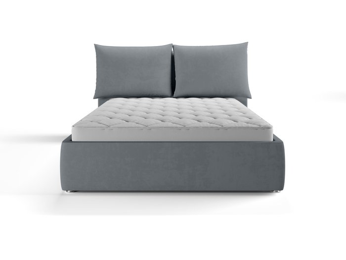 Кровать Адель 160х200 графитового цвета без подъемного механизма - купить Кровати для спальни по цене 38694.0
