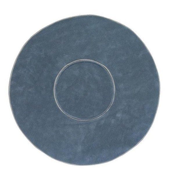Круглый ковер Ring синего цвета 250 см