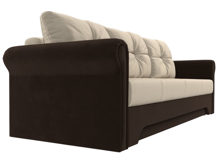 Прямой диван-кровать Европа бежево-коричневого цвета - лучшие Прямые диваны в INMYROOM