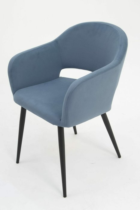 Обеденный стул Пичч синего цвета - лучшие Обеденные стулья в INMYROOM
