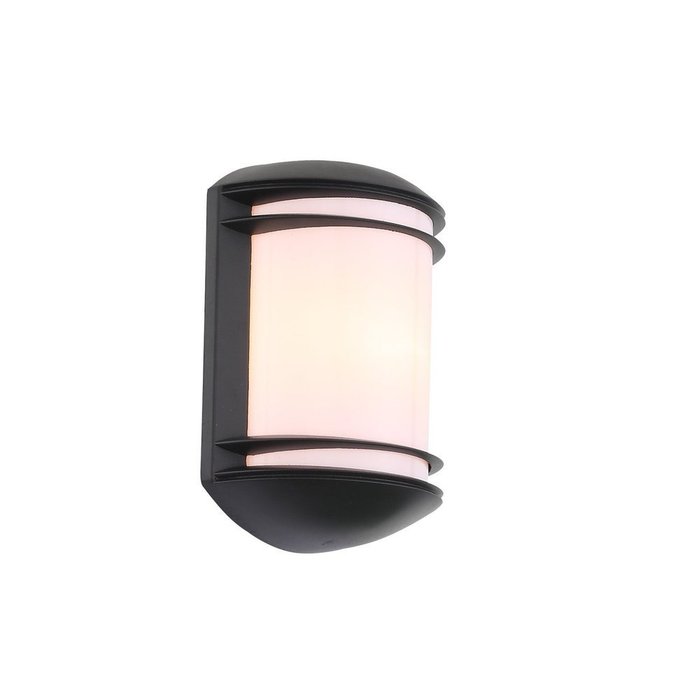 Уличный настенный светильник Agio черно-белого цвета - купить Настенные уличные светильники по цене 5880.0