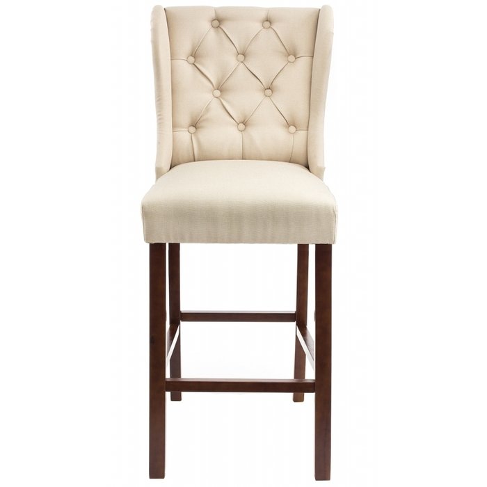 Барный стул Luton walnut бежевого цвета - лучшие Барные стулья в INMYROOM
