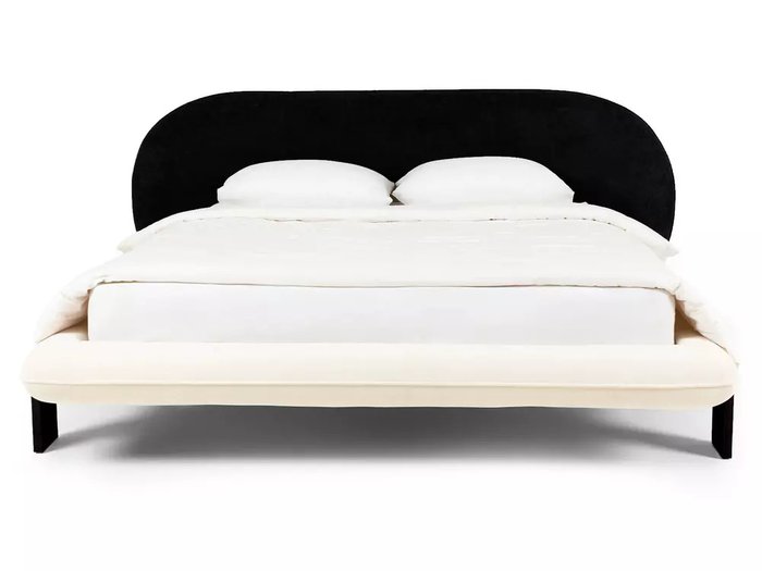 Кровать Softbay 160х200 с изголовьем черного цвета без подъемного механизма - купить Кровати для спальни по цене 132300.0