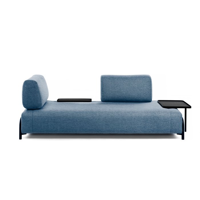 Диван трехместный Compo синего цвета - купить Прямые диваны по цене 264990.0