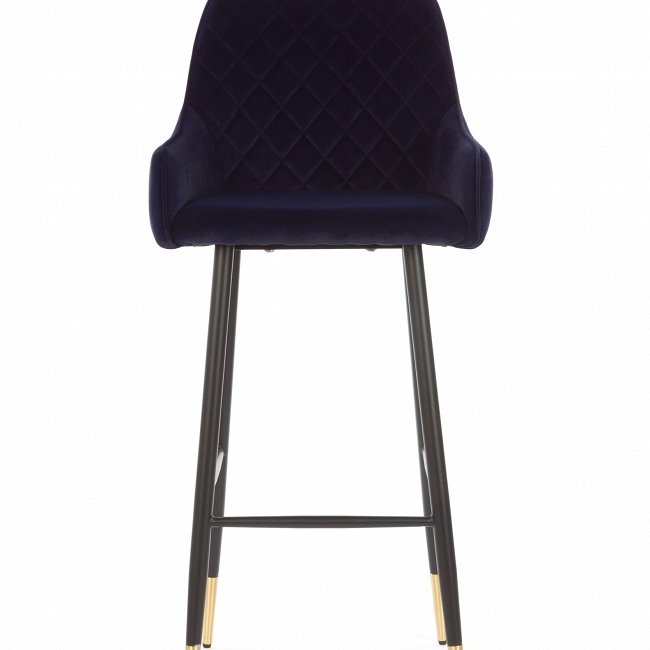 Барный стул Ivar с обивкой синего цвета - лучшие Барные стулья в INMYROOM