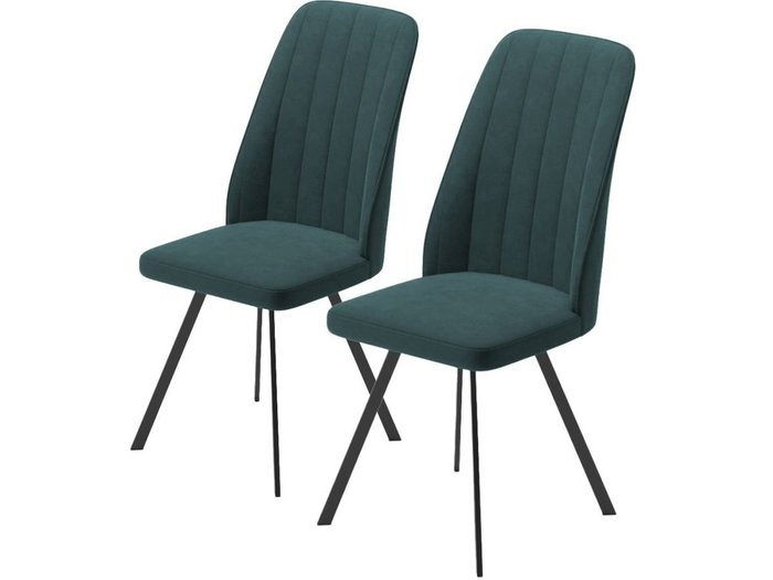 Комплект из двух стульев Прованс зеленого цвета - купить Обеденные стулья по цене 10545.0