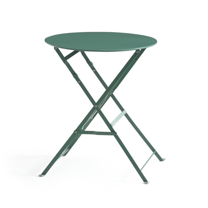 Стол складной из металла Ozevan зеленого цвета