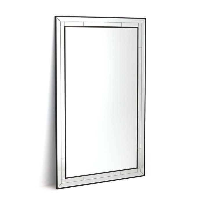 Зеркало прямоугольное со скошенной кромкой Andella черного цвета - купить Настенные зеркала по цене 36679.0
