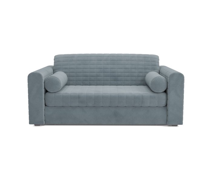 Диван-кровать Барон 5 серо-синего цвета - купить Прямые диваны по цене 36290.0
