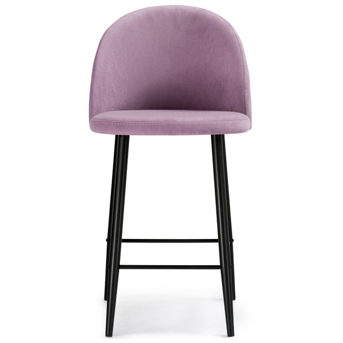 Стул полубарный Амизуре черно-сиреневого цвета - купить Барные стулья по цене 6820.0