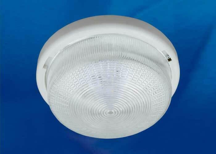Потолочный светодиодный светильник (UL-00005242) Uniel ULO-K05A 6W/6000K/R24 IP44 White/Glass - купить Потолочные светильники по цене 280.0