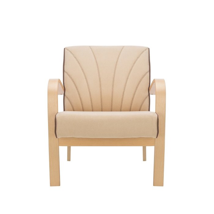 Кресло для отдыха Шелл бежевого цвета - купить Интерьерные кресла по цене 12830.0