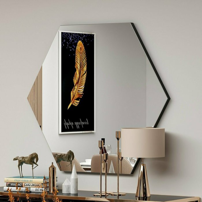 Настенное зеркало Decor 52х89 с основанием из мдф - купить Настенные зеркала по цене 21343.0