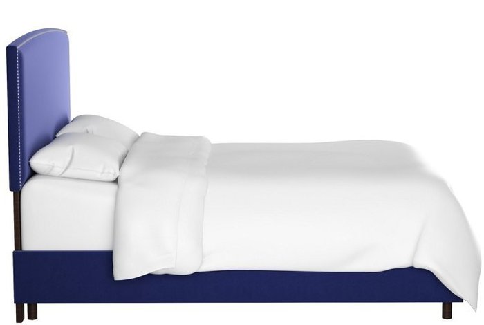 Кровать Everly Blue синего цвета 180х200 - купить Кровати для спальни по цене 90000.0