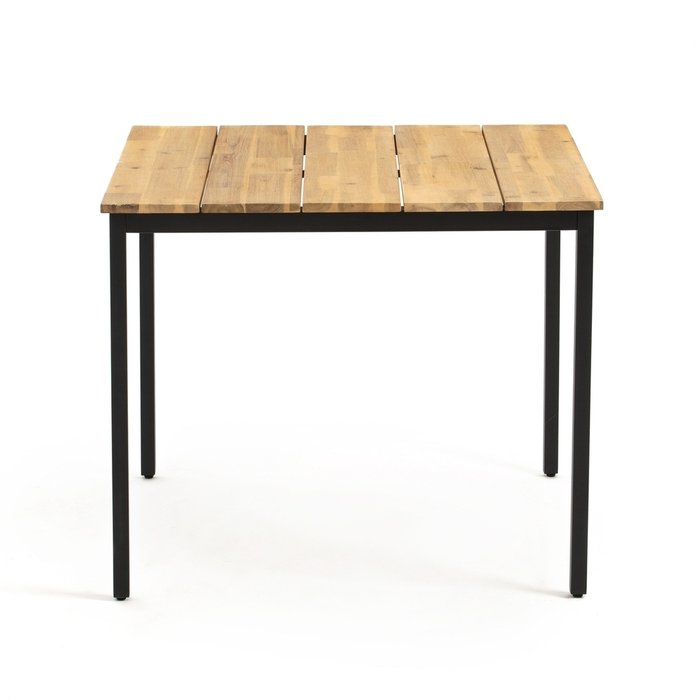 Стол для сада Hiba бежево-черного цвета - купить Садовые столы по цене 22079.0