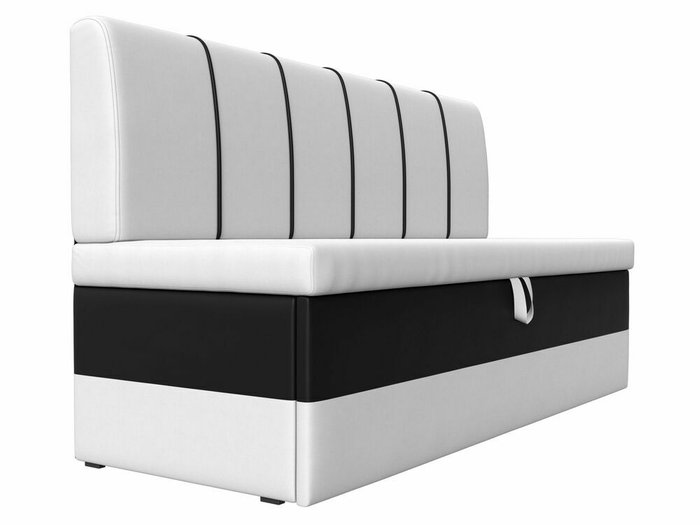 Диван-кровать Энигма бело-черного цвета (экокожа) - лучшие Прямые диваны в INMYROOM