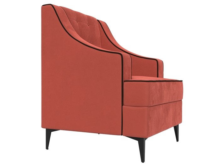 Кресло Марк кораллового цвета - лучшие Интерьерные кресла в INMYROOM