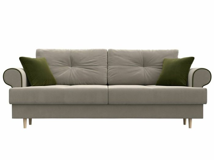 Прямой диван Сплин-кровать бежевого цвета - купить Прямые диваны по цене 44999.0