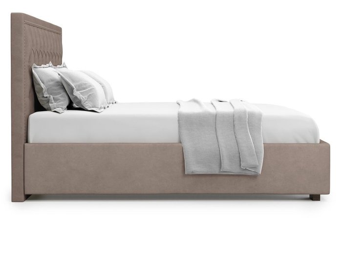 Кровать с подъемным механизмом Orto 180х200 темно-бежевого цвета - лучшие Кровати для спальни в INMYROOM