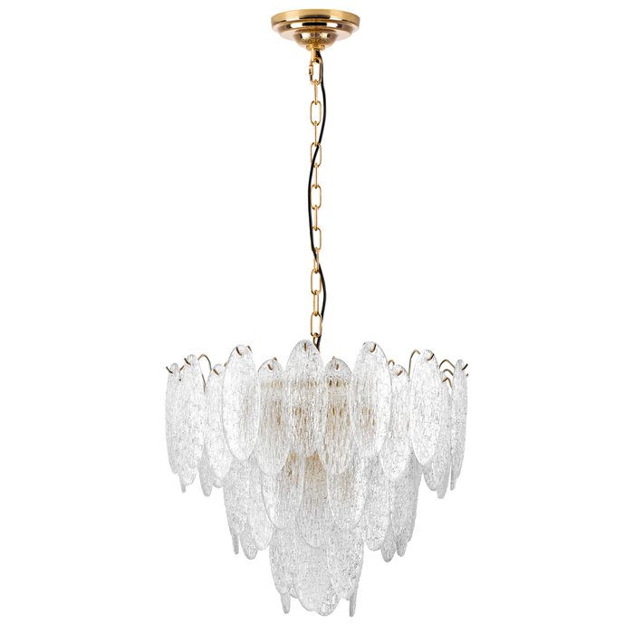 Люстра RETRO 9х8W (led) E14 ЗОЛОТО/ПРОЗРАЧНЫЙ