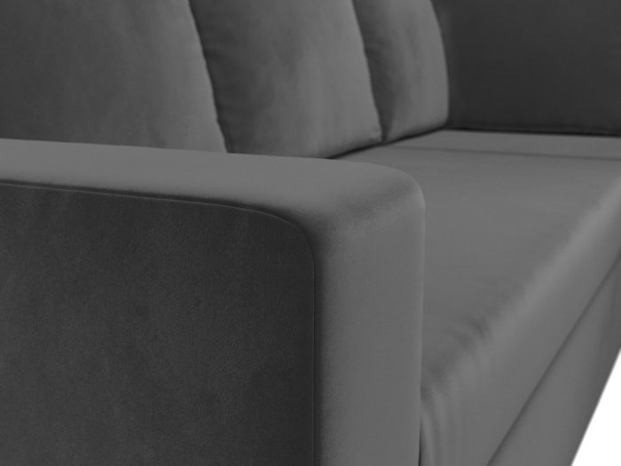 Угловой диван-кровать Оливер серого цвета правый угол - лучшие Угловые диваны в INMYROOM