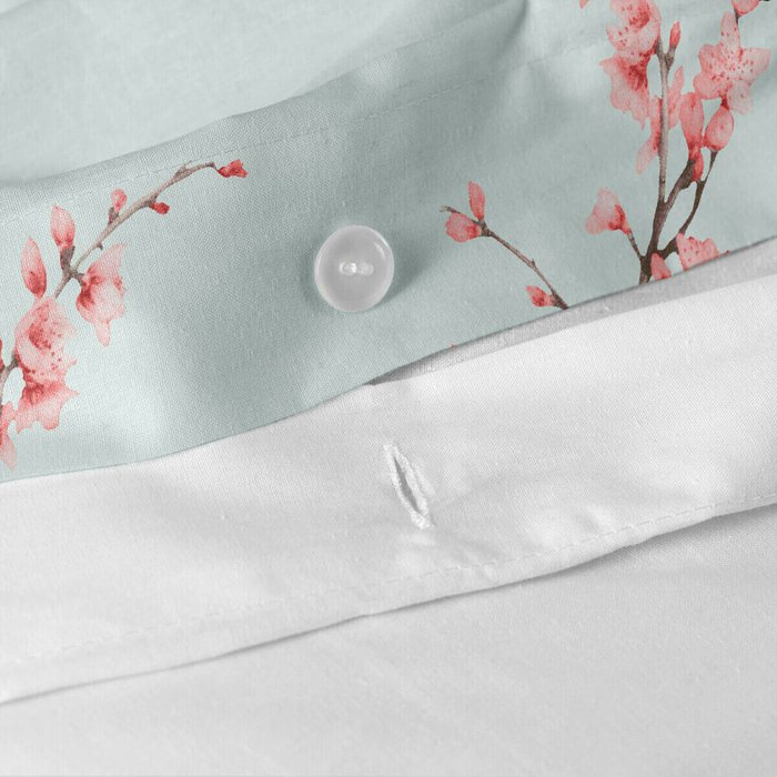 Пододеяльник Chinoiserie 155x220 голубого цвета - купить Пододеяльники по цене 6794.0