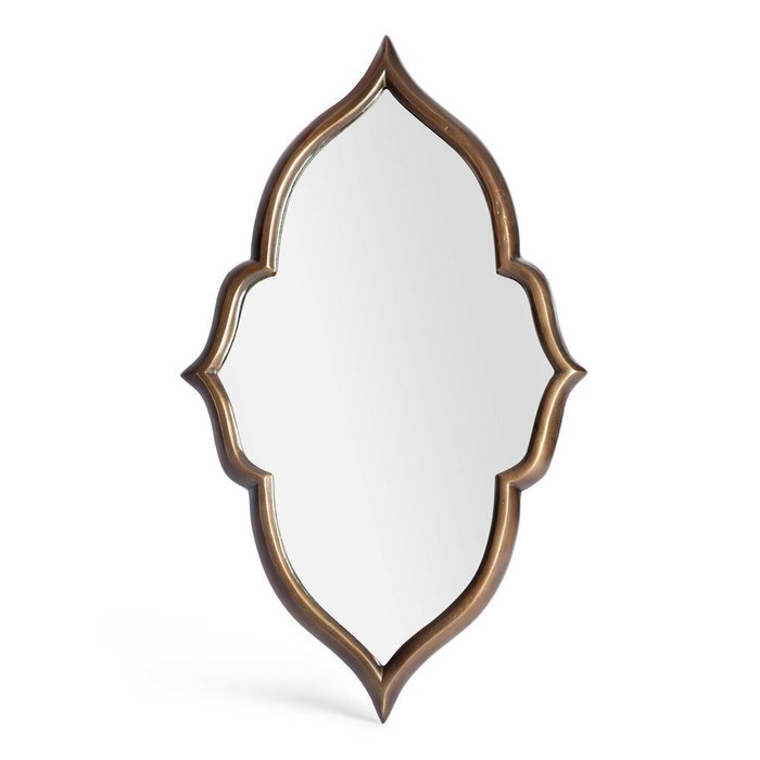 Настенное зеркало Secret De Maison Morocain 46х73 в раме коричневого цвета - купить Настенные зеркала по цене 14880.0