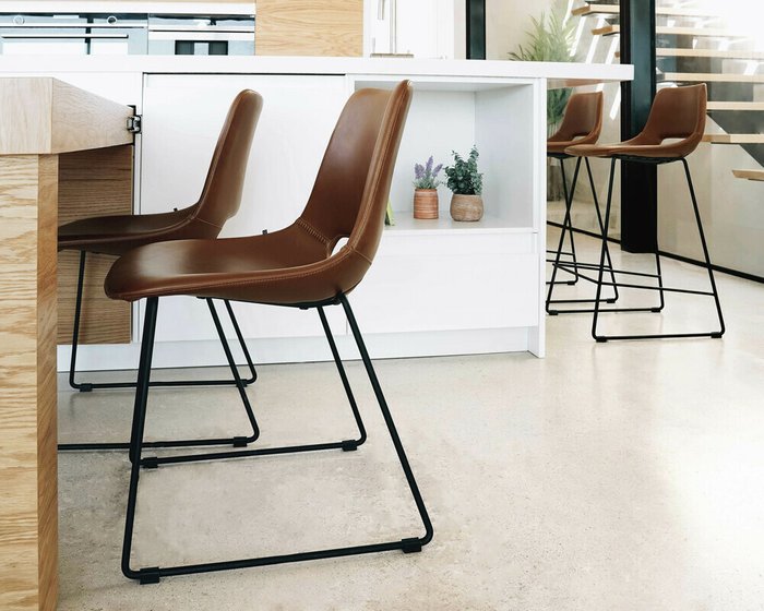 Барный стул Ziegler коричневого цвета  - купить Барные стулья по цене 44990.0
