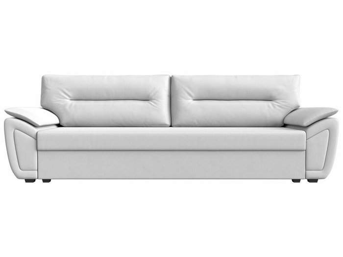 Прямой диван-кровать Нэстор Лайт белого цвета (экокожа) - купить Прямые диваны по цене 29999.0