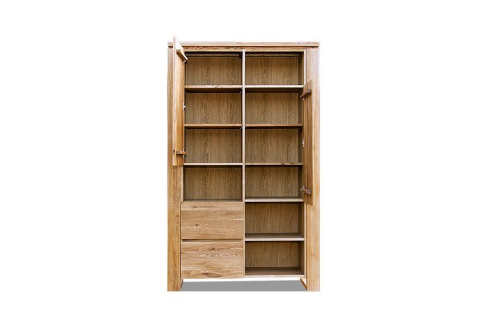 Шкаф комбинированный Берген коричневого цвета  - купить Книжные шкафы по цене 112464.0