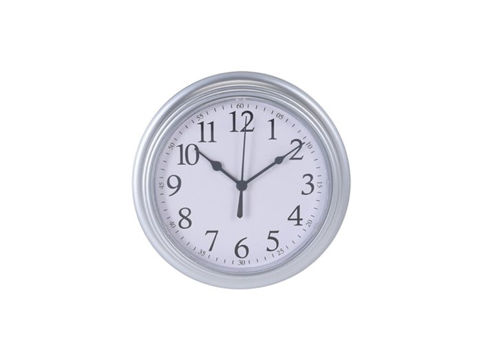 Часы настенные Ticker серебристого цвета