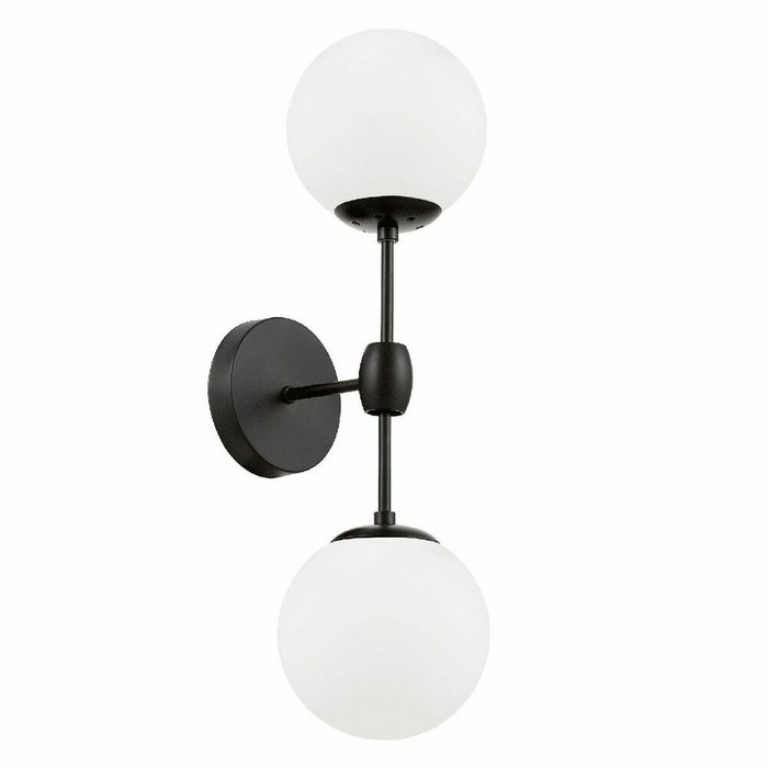 Бра Zodiak LDW 6001-2 BK+WT (стекло, цвет белый) Бра Zodiak LDW 6001-2 BK+WT (стекло, цвет белый)
