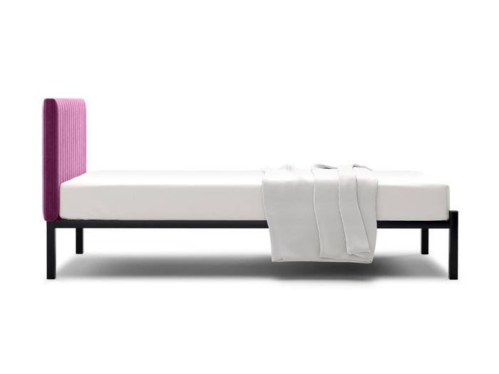 Кровать Лофт Mellisa Steccato 90х200 пурпурного цвета без подъемного механизма - лучшие Кровати для спальни в INMYROOM