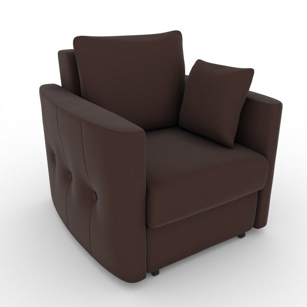 Кресло-кровать Luna коричневого цвета
